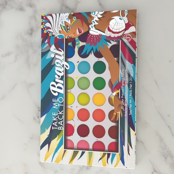 BH Take Me Back To Brazil 35 Color Pressed Pigment Eyeshadow Palette - Picture 2 of 3